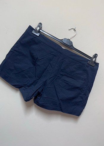 Mango Lacivert Mini kumaş Şort