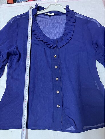 m Beden lacivert Renk Cotton bar sifon gömlek