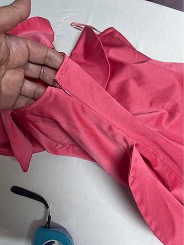 Tek omuzlu kısa abiye - Görsel 7