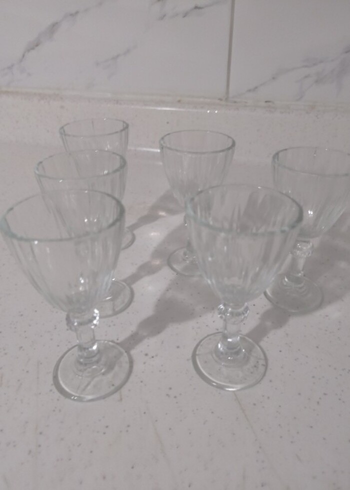 6lı kahve yani Su bardağı  - Görsel 2