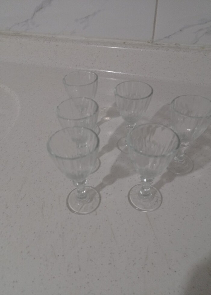 6lı kahve yani Su bardağı  - Görsel 5