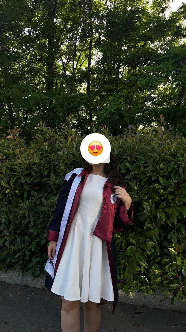 Beyaz Mezuniyet Elbisesi - Görsel 2