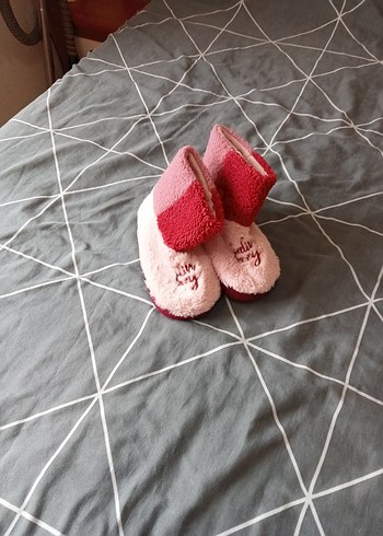 Kızlar için Pembe Sıcak Kürklü Terlik - Görsel 6