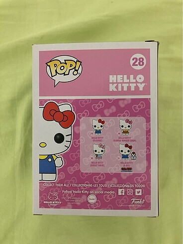  Beden Renk Hello Kitty Funko Pop