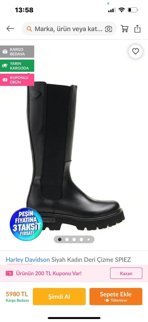 Harley davidson kadın çizme - Görsel 2
