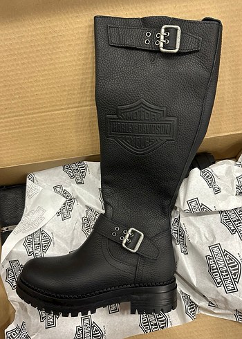 Kadın Harley Davidson çizme - Görsel 4