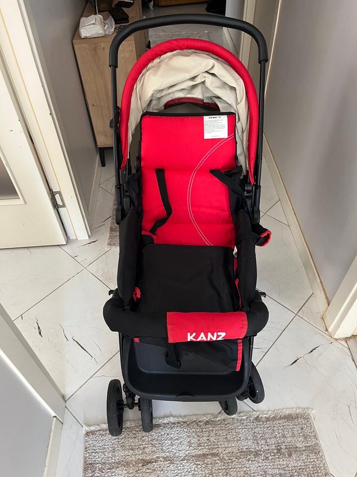 Kırmızı KANZ Bebek Arabası - Görsel 2