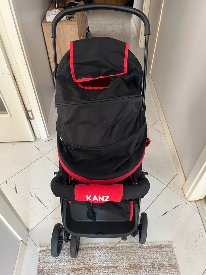 Kırmızı KANZ Bebek Arabası - Görsel 3