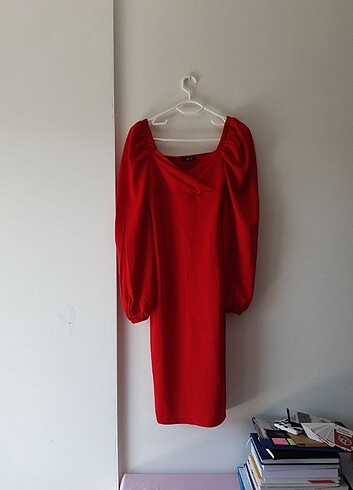 Midi boy Kırmızı Elbise