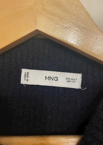 Lacivert Mango Kadın Balıkçı Yaka Örgü Yün Kazak - Görsel 2