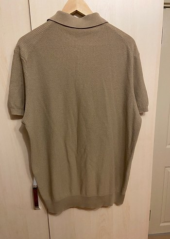 Bej Kısa Kollu Erkek Polo Tişört - Görsel 2