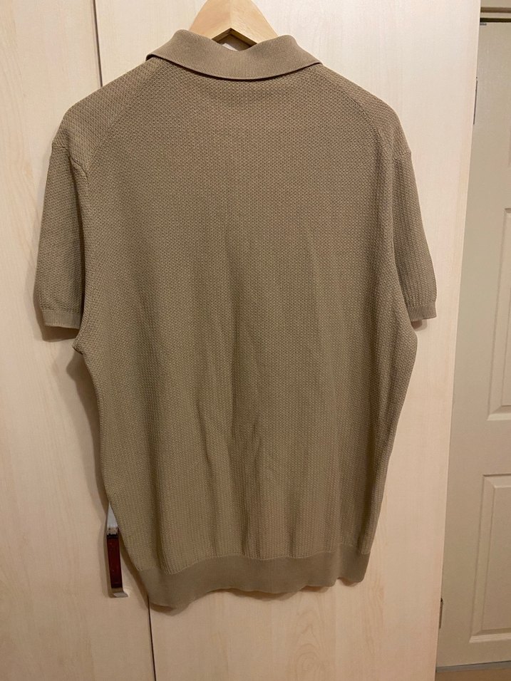 Bej Kısa Kollu Erkek Polo Tişört - Görsel 2