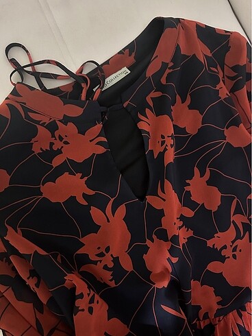 38 Beden bordo Renk Zara elbise