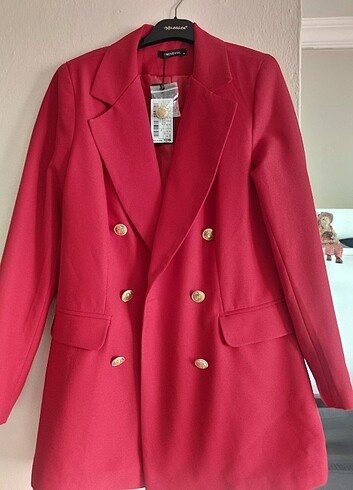 36 Beden kırmızı Renk Blazer ceket