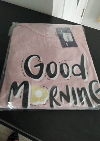 Nbb Pembe Baskılı Kadın Kısa Kollu Mini Pijama