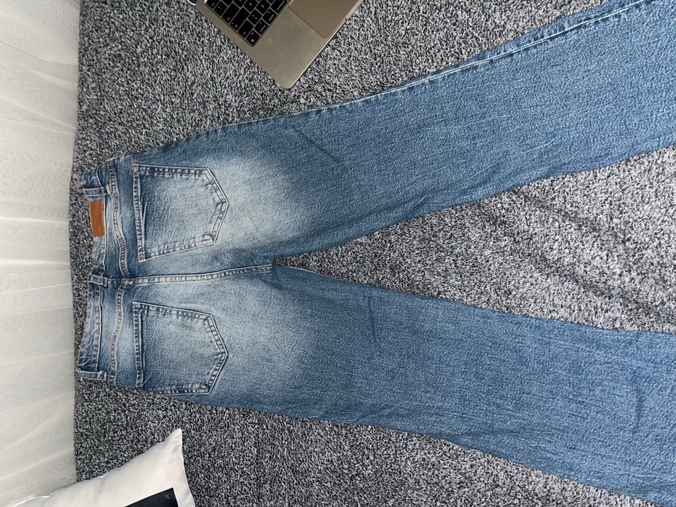 Yüksek Bel Mavi Denim Jean — görsel 3/4