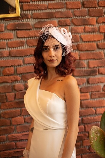  Beden beyaz Renk Nikah kepi