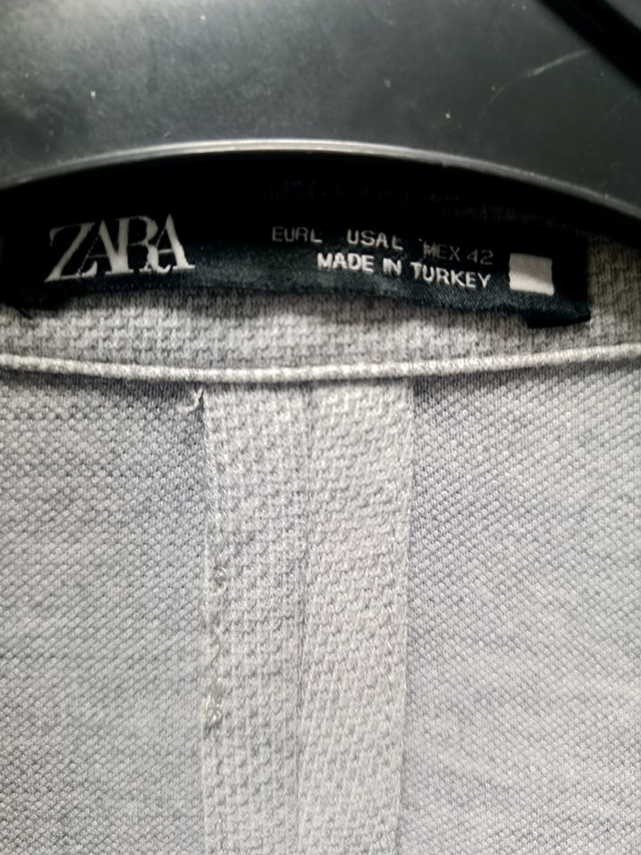 Gri Erkek Keten Ceket, Düğmeli, Normal Boy - Görsel 2