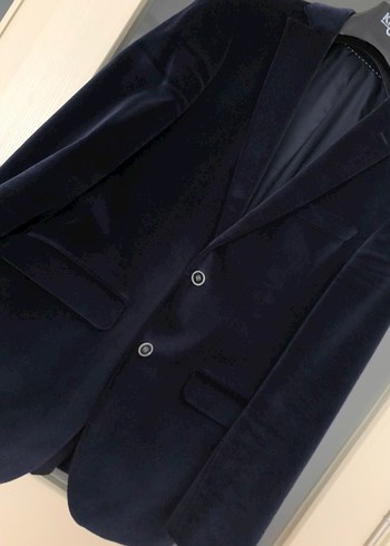 Koyu Mavi Düğmeli Erkek Ceket - Görsel 3