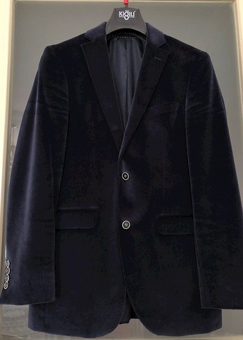 Koyu Mavi Düğmeli Erkek Ceket - Görsel 2