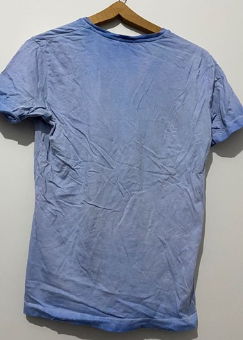 Calvin Klein Jeans Erkek  Mavi Tişört - Görsel 2