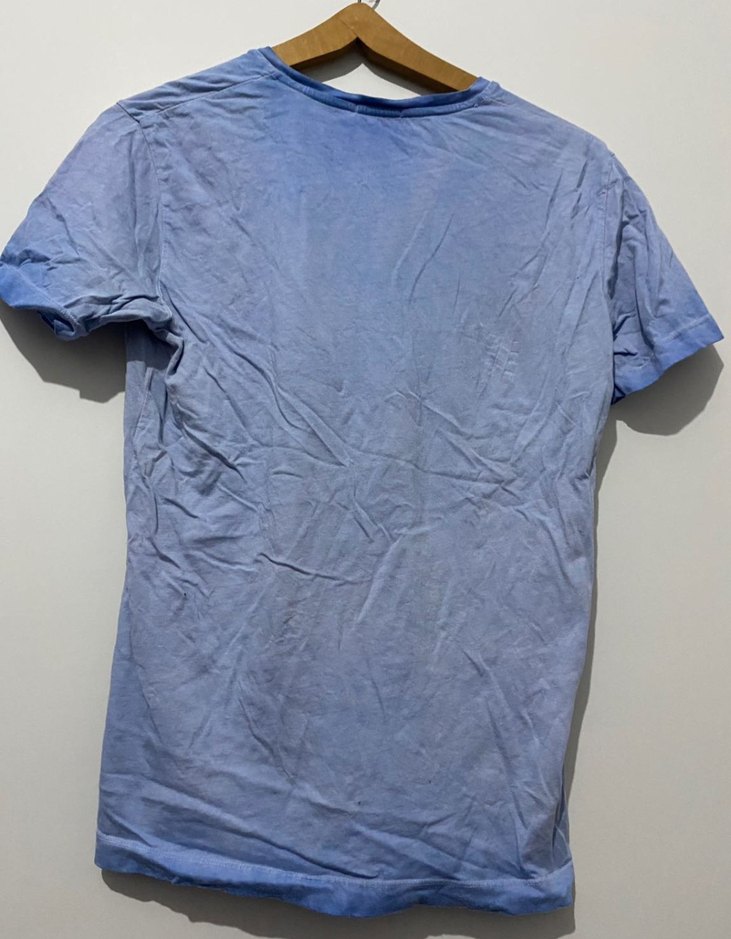 Calvin Klein Jeans Erkek  Mavi Tişört - Görsel 2