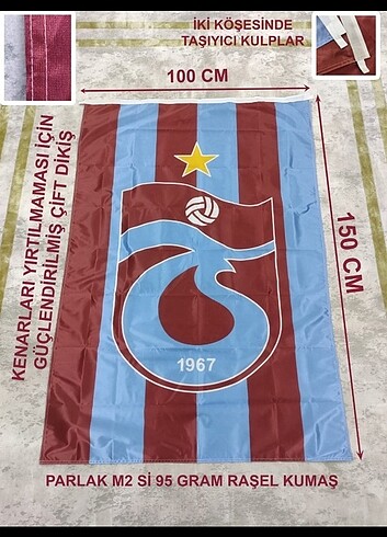 TRABZONSPOR BAYRAĞI 100×150 CM