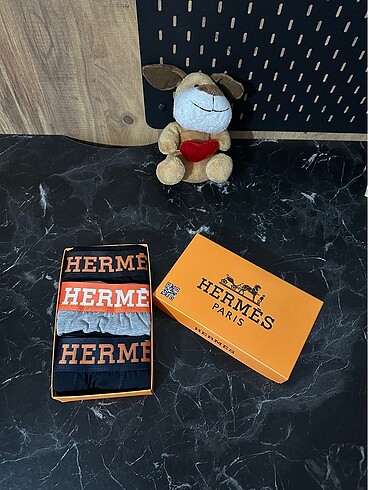 HERMES KUTULU LÜX BOXER 3 LÜ L BEDEN