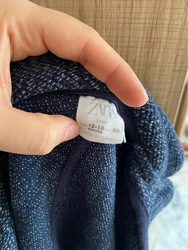 12-18 Ay Beden lacivert Renk Zara bebek ceket