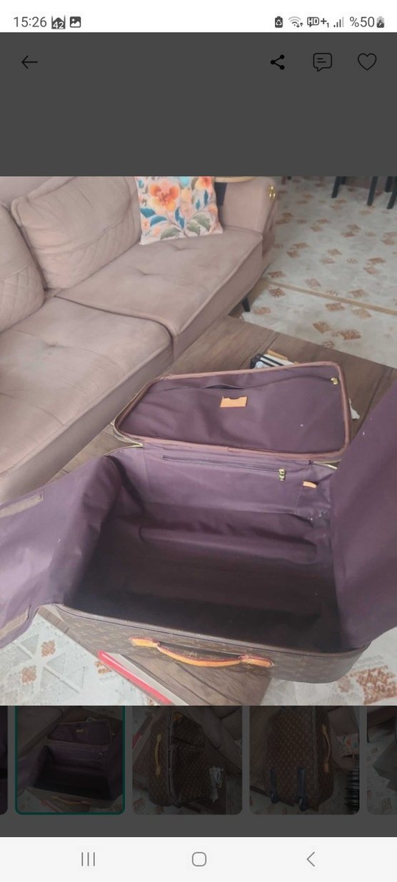 Louis Vuitton orjinal deri valiz — görsel 7/11