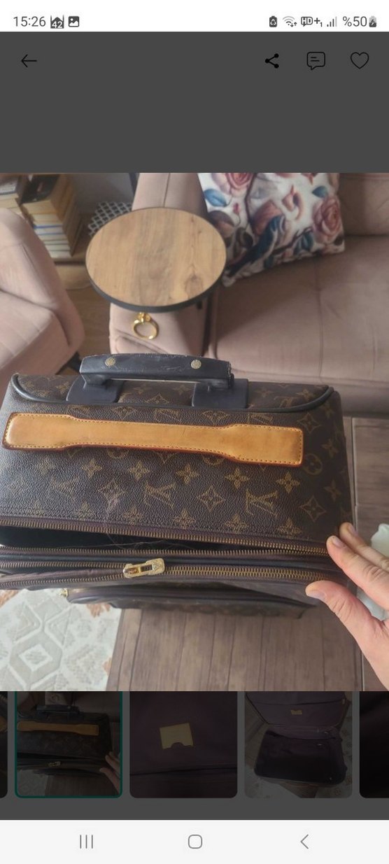 Louis Vuitton orjinal deri valiz — görsel 3/11