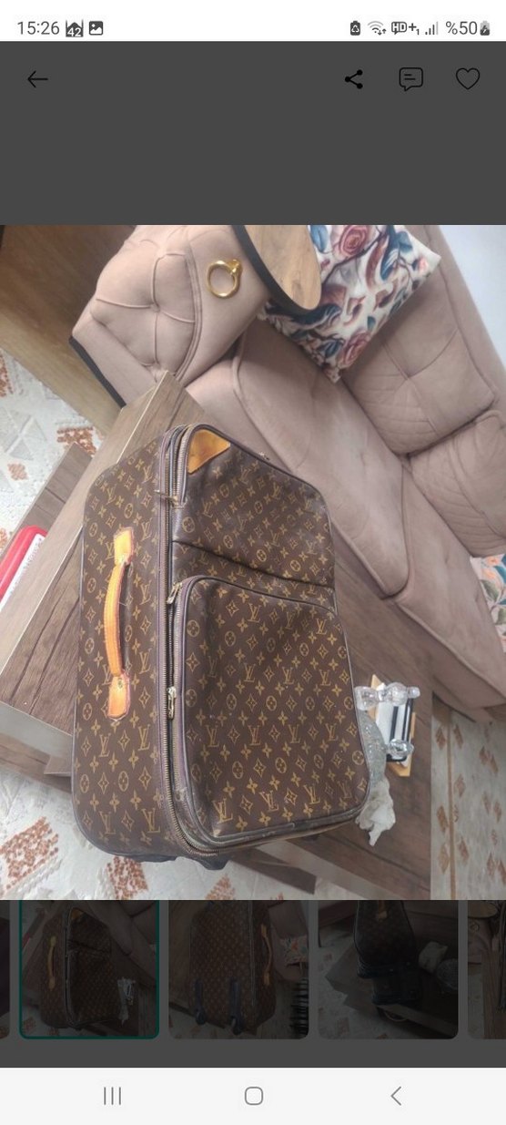 Louis Vuitton orjinal deri valiz — görsel 11/11