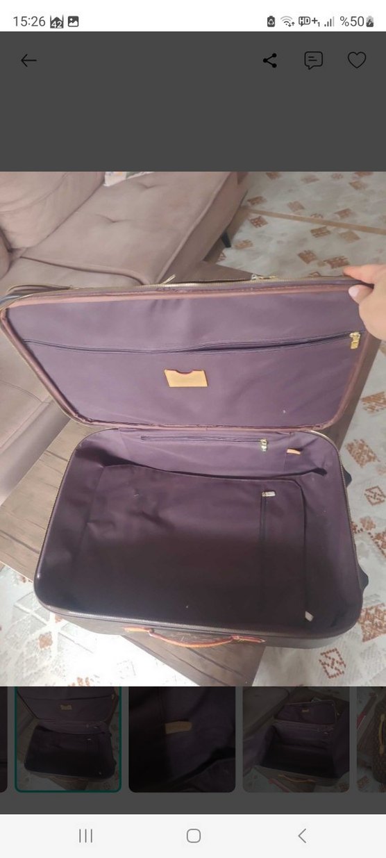 Louis Vuitton orjinal deri valiz — görsel 5/11