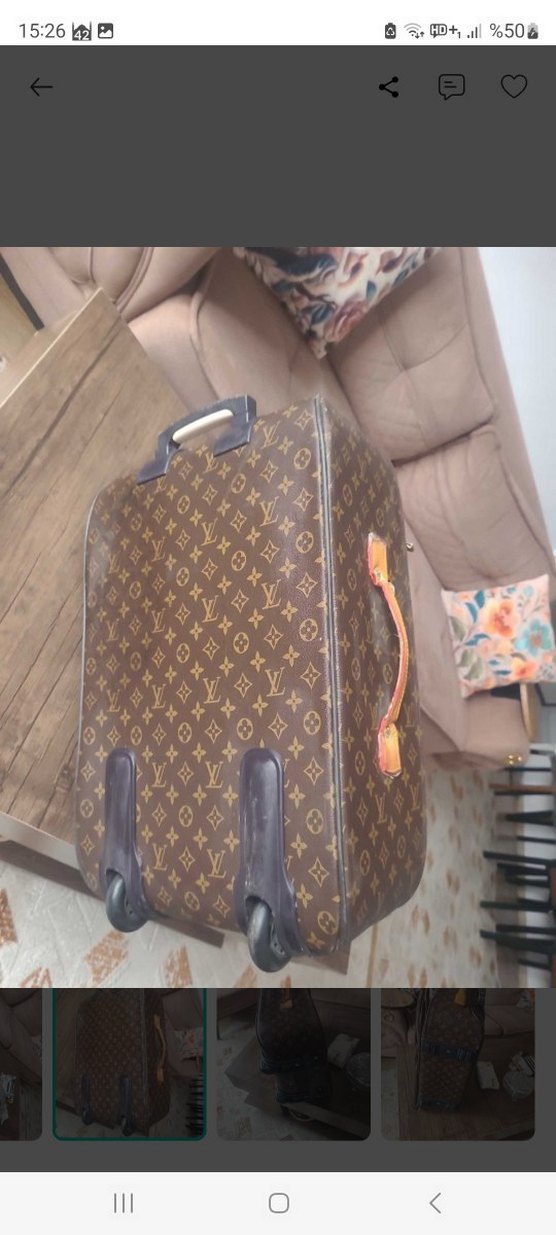 Louis Vuitton orjinal deri valiz — görsel 10/11