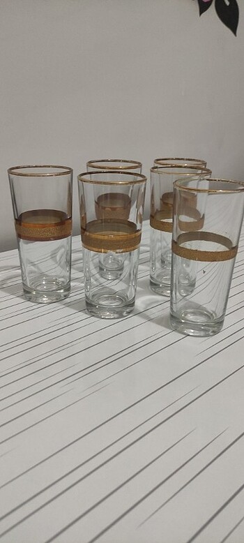 Yaldızlı limonata bardağı 