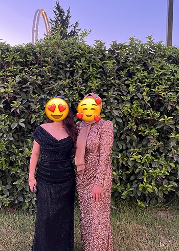 Drapeli Siyah Uzun İlmio Abiye Elbise - Görsel 9