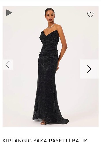 Drapeli Siyah Uzun İlmio Abiye Elbise - Görsel 2