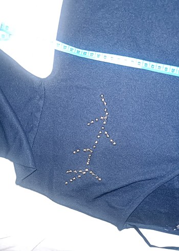 V Yaka Uzun Kollu Kadın Basic Tişört - Görsel 3