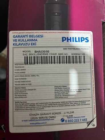 Philips saç şekillendirici set