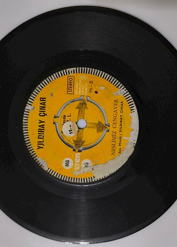 Yıldıray Çınar - Ahu Gözlüm 45'lik Plak - Görsel 2