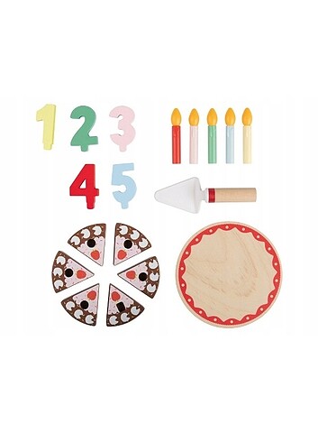 Ikea Ahşap pasta oyuncak