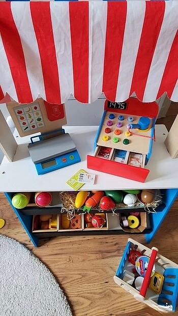 Beden Ahşap tiyatro market 2 in 1