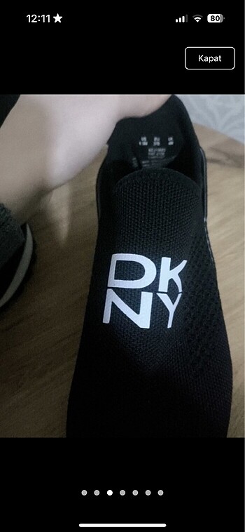 37 Beden siyah Renk DKNY orjinal sneakers