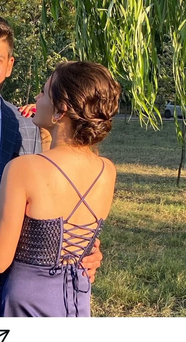 Parlak Lacivert Drapeli Uzun Abiye Elbise - Görsel 3