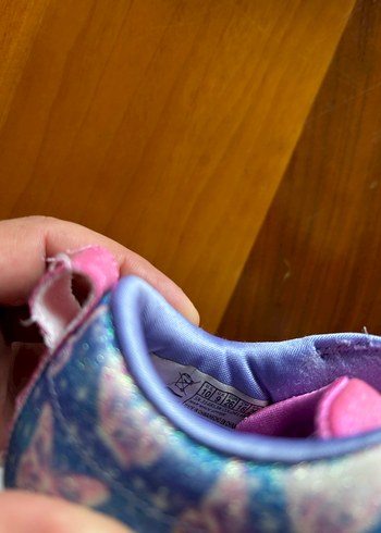 Kız Çocuk Renkli Denim Spor Ayakkabı, ışıklıdır - Görsel 3