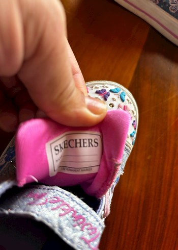 Kız Çocuk Renkli Denim Spor Ayakkabı, ışıklıdır - Görsel 4