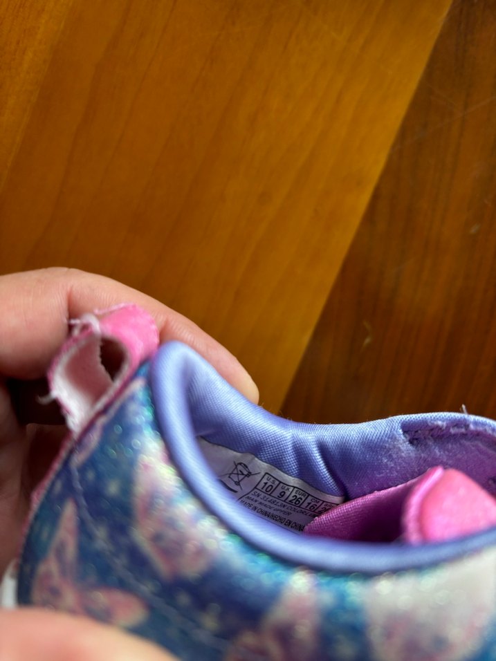 Kız Çocuk Renkli Denim Spor Ayakkabı, ışıklıdır - Görsel 3