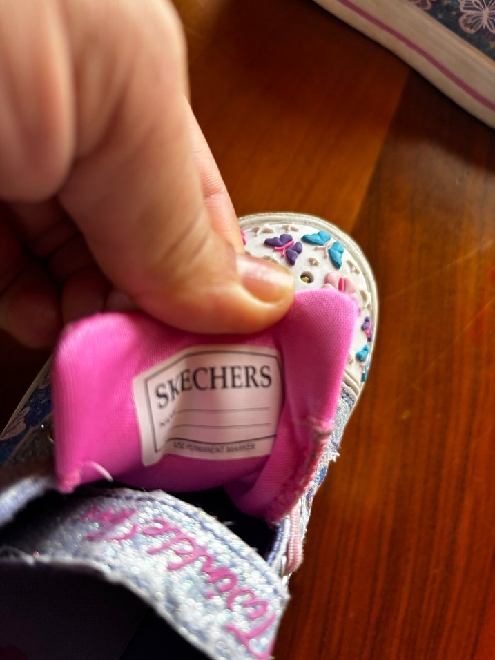 Kız Çocuk Renkli Denim Spor Ayakkabı, ışıklıdır - Görsel 4