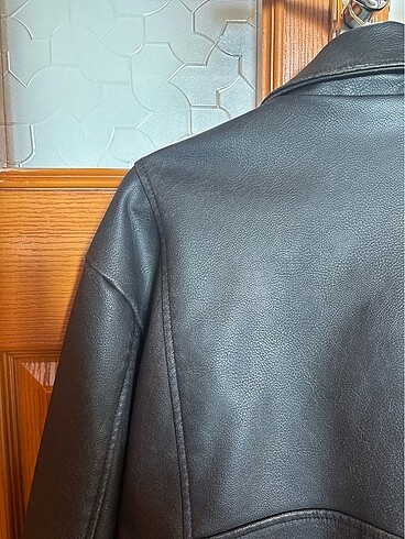 Zara deri ceket - Görsel 5