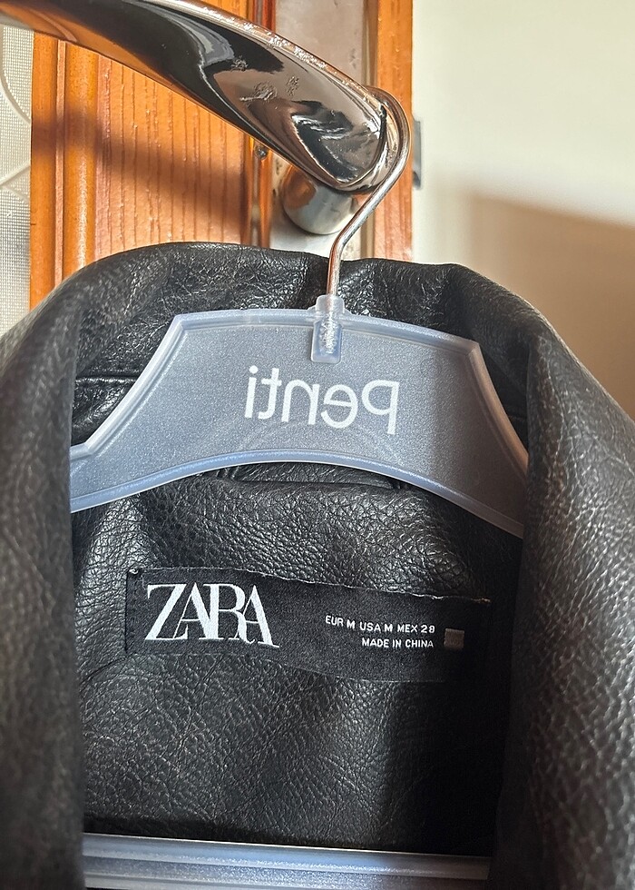 Zara deri ceket - Görsel 3